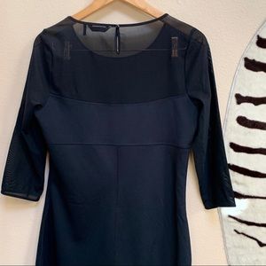SHAPESATIONAL BODY CON LBD with mesh 3/4 sleeves